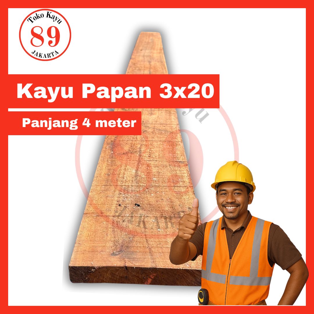 Papan 3x20 Meranti